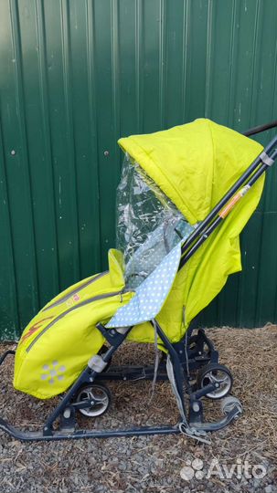 Детские санки коляска ника