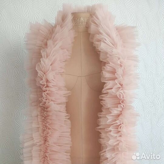 Боа из фатина, накидка на плечи, шарф