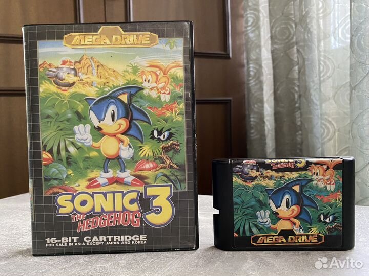 Sonic The Hedgehog 3 Sega стародел биг бокс
