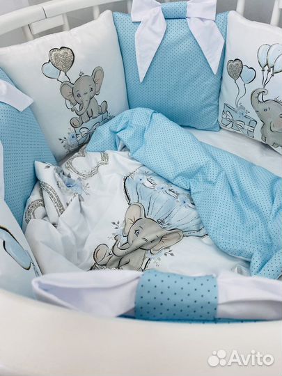 Бортики в кроватку новые