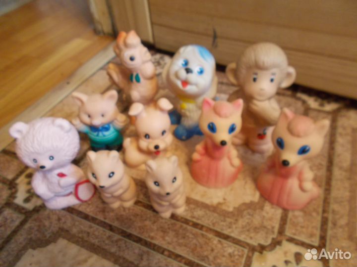 Резиновые игрушки времен СССР