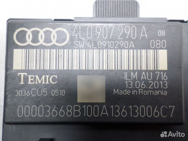 Блок комфорта Audi Q7 4L 4L0907290A