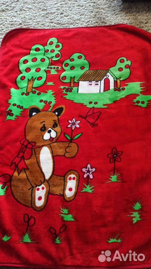 Плед детский плюшевый