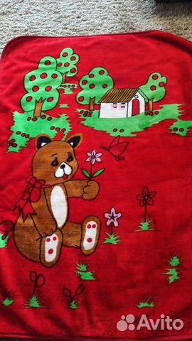 Плед детский плюшевый