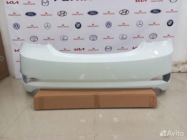 Бампер задний крашеный Hyundai Solaris 2014-2017