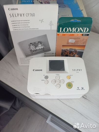 Фотопринтер canon selphy