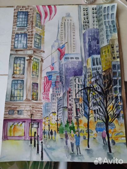 Акварельные картины