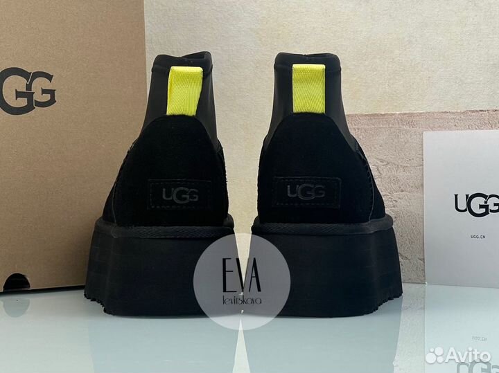 Женские угги на платформе Ugg Mini Dipper Black