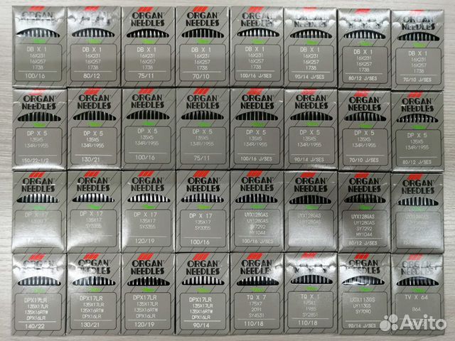 Иглы для швейных машин Organ