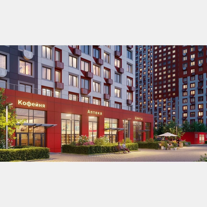 Квартира-студия, 21,4 м², 20/23 эт.