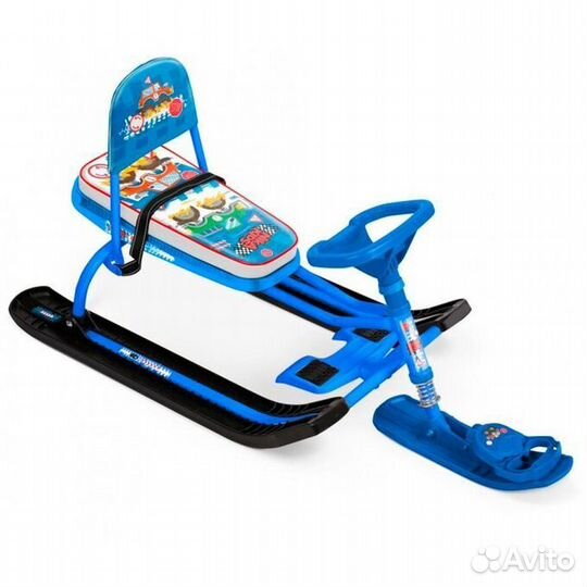 Снегокат тс4-1/бг Тимка спорт 4-1 с машинками