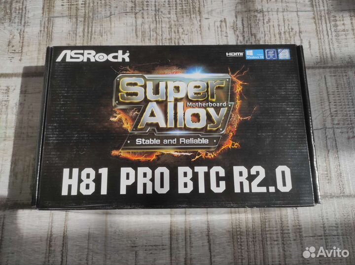 Комплект Asrock H81-PRO-BTC-R2.0 G1820 4GB DDR3L