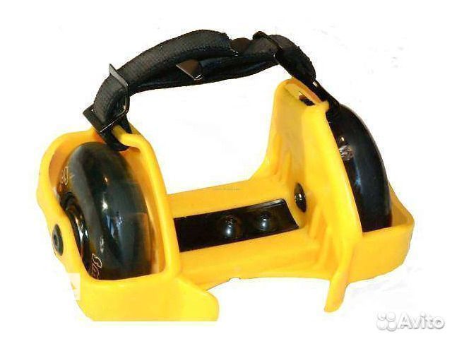 Ролики на пятку с подсветкой silapro желтые