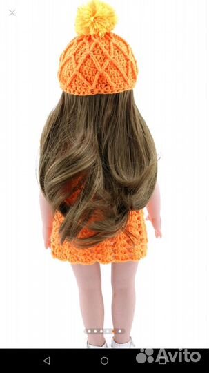 Виниловая кукла 45 см. Новая. В коробке