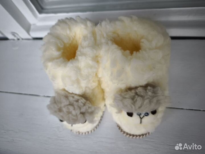 Пинетки теплые для девочки 14