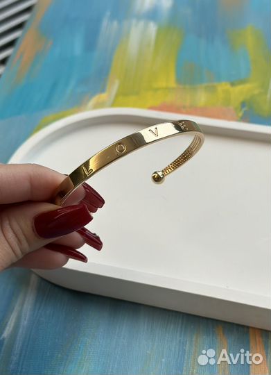 Браслет манжета из нержавеющей стали