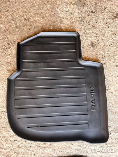 Коврики резиновые Skoda rapid лифтбек