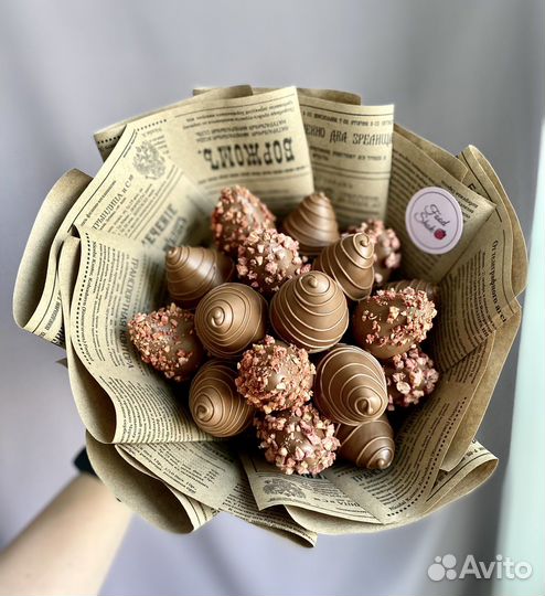 Букет из клубники в шоколаде