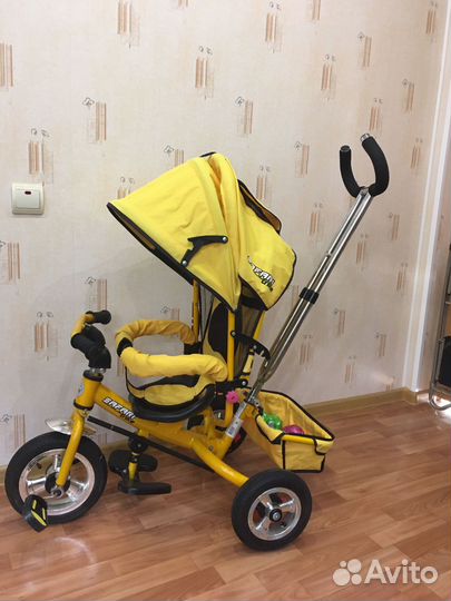 Детский велосипед safari Trike 3, желтый