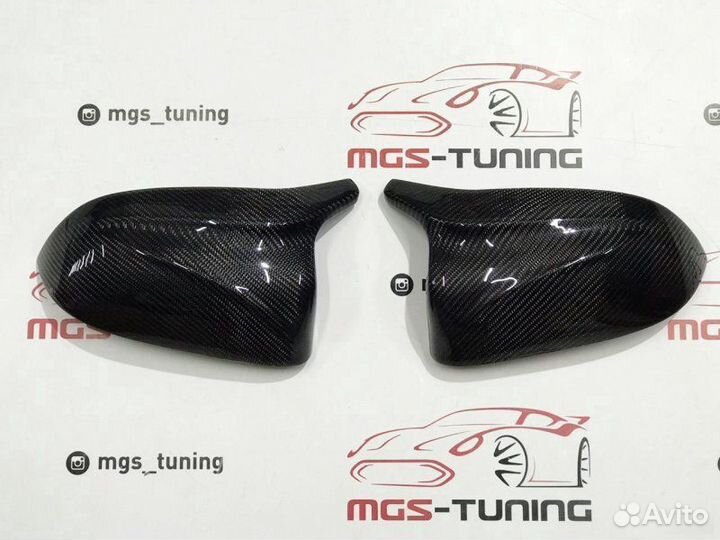 Крышки зеркал X6M F96 на X6 G06 карбон
