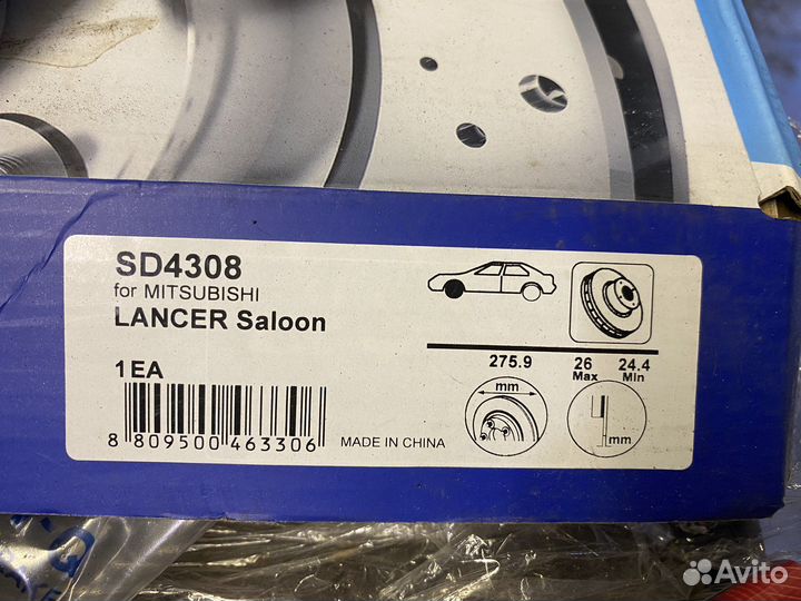 Тормозные диски Sangsin SD4308