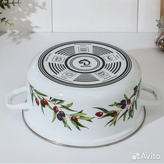 Набор кастрюль Доляна Olives, 2 предмета: 3 л, 4,5