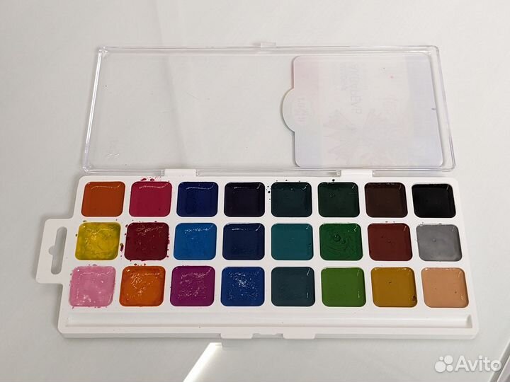 Акварель Гамма и 2 кисточки