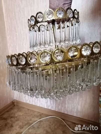 Продам хрустальную люстру времен СССР