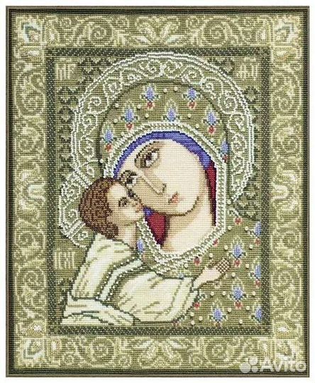 Икона вышитая Богоматерь Игоревская