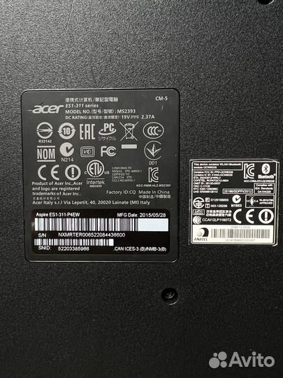 Ноутбук acer