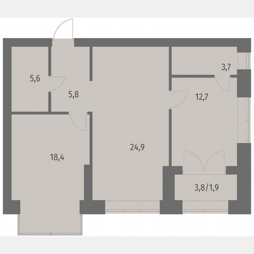 2-к. квартира, 73 м², 10/11 эт.