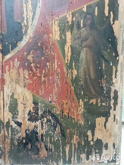 Старинные иконы Неопалимая купина 90*70