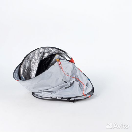 Палатка quechua 2 seconds 2 fresh & black