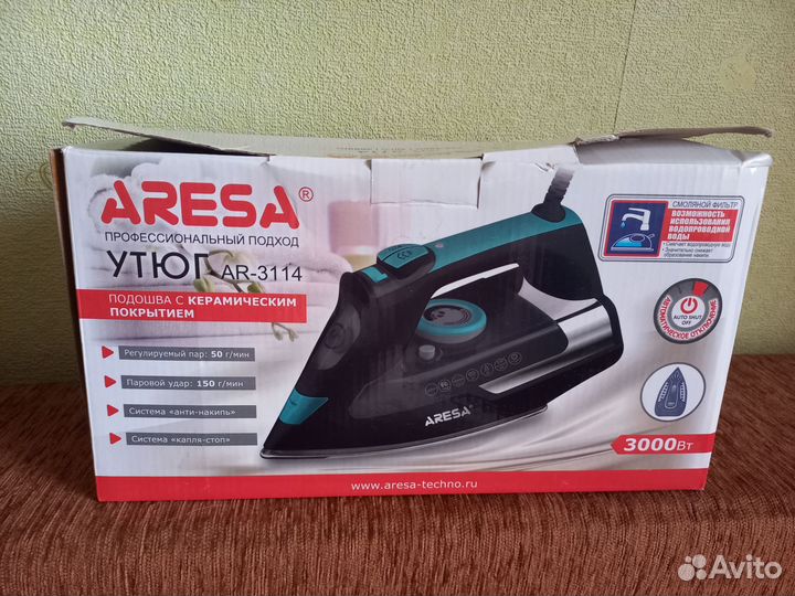Новый утюг Aresa (3000 вт)