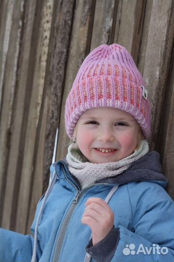 Новая шапочка резинкой 100 меринос