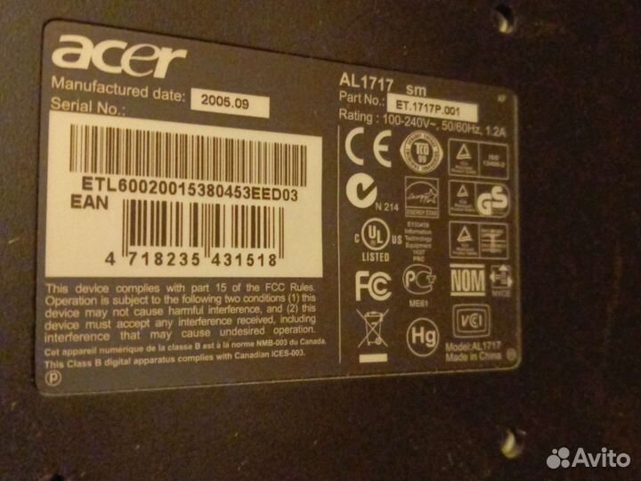Монитор Acer