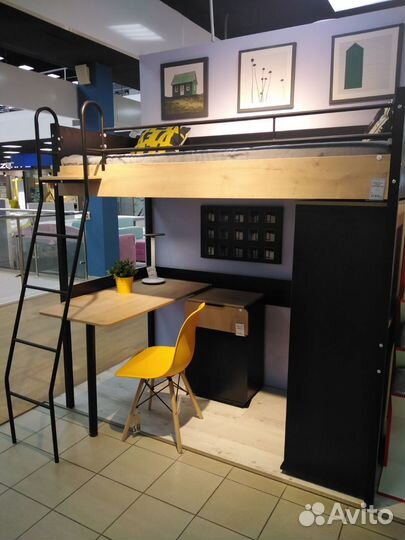 Детская кровать чердак с рабочей зоной