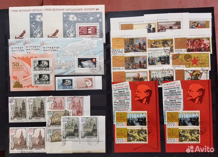 Годовые наборы почтовых марок СССР (1967-72)