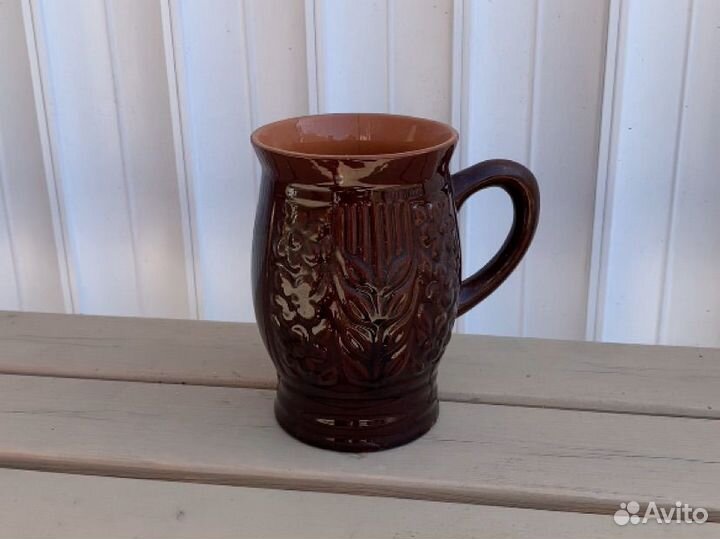 Винтажный глиняный кувшин времен СССР