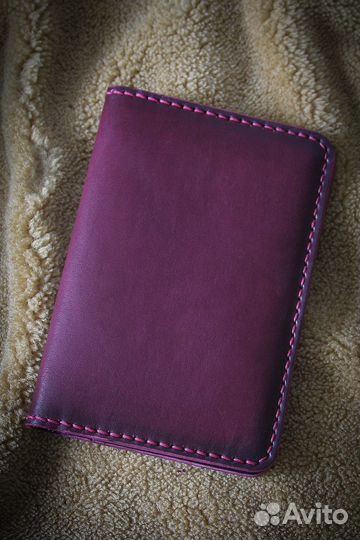 Обложка для документов натуральная кожа