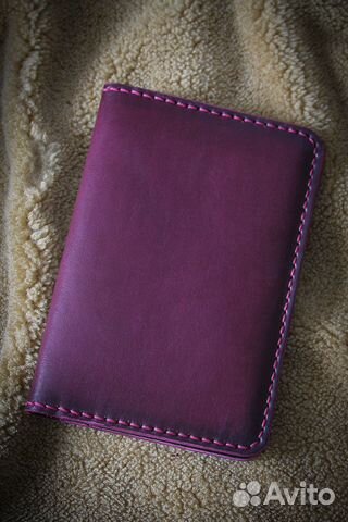 Обложка для документов натуральная кожа