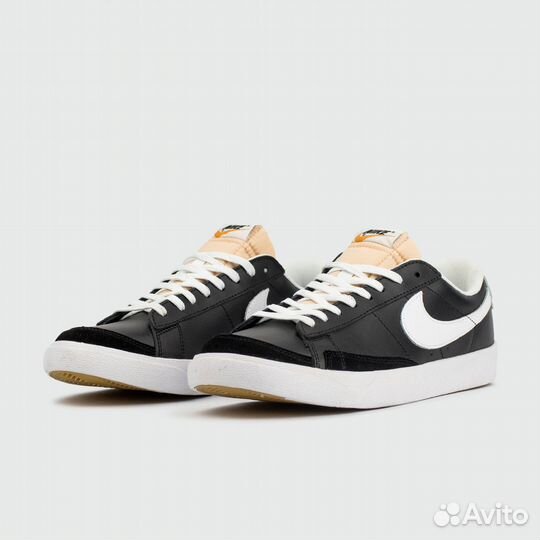 Кроссовки Nike Blazer Low 77 Leather Black / White