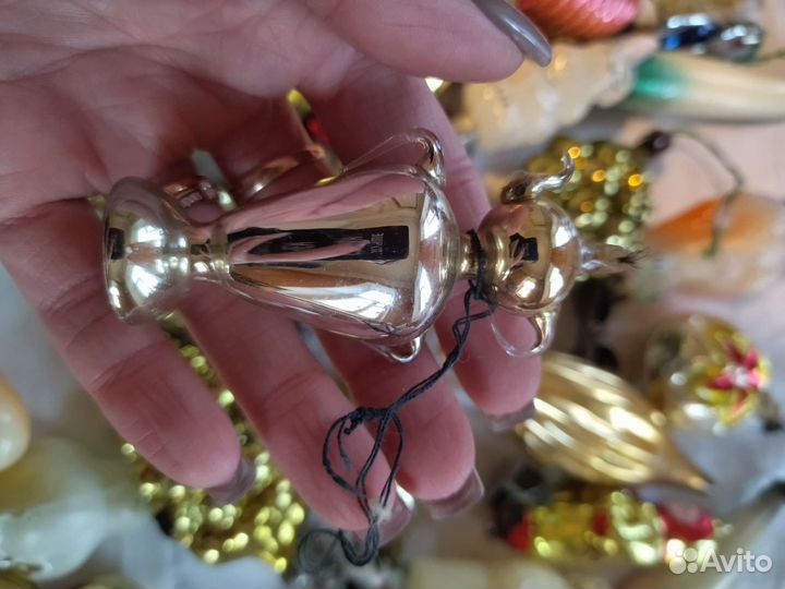 Елочные игрушки СССР Самовар с чайником