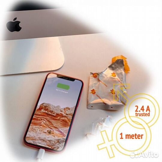 Кабель для iPhone (Lightning) ZeepDeep OneLove 2.4