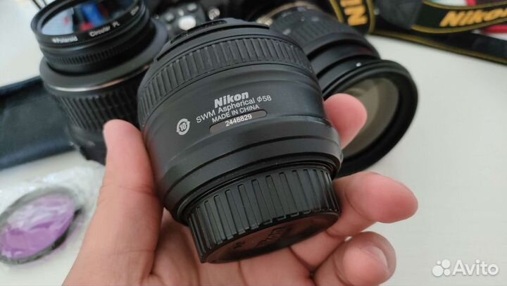 Зеркальный фотоаппарат Nikon D3100 + 3 объектива