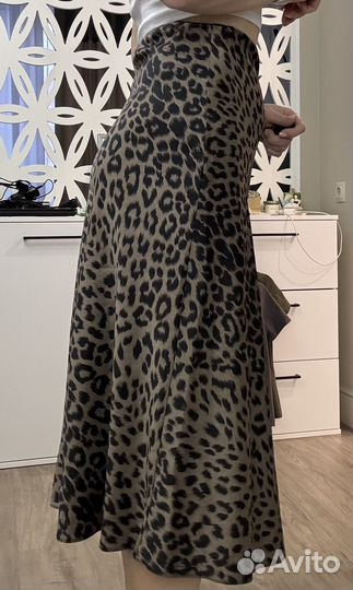 Юбка женская леопардовая размер 42