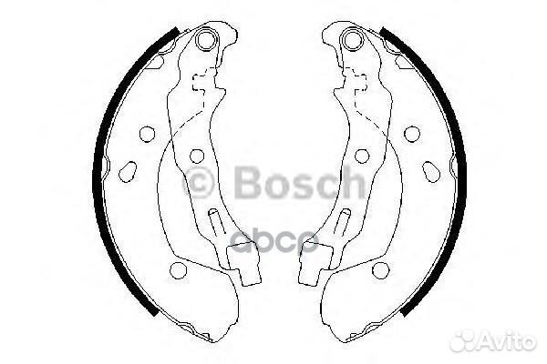 Колодки тормозные барабанные зад 09864876