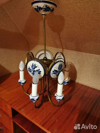 Люстра гжель