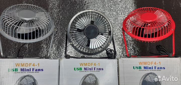 Вентилятор настольный Usb Mini Fans Лопасти сталь