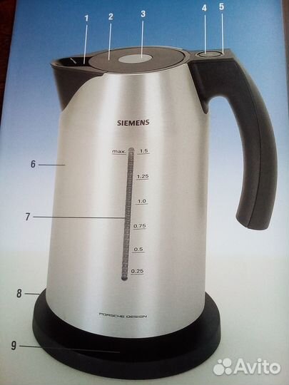 Инструкция к чайнику Siemens Porsche TW 911P2